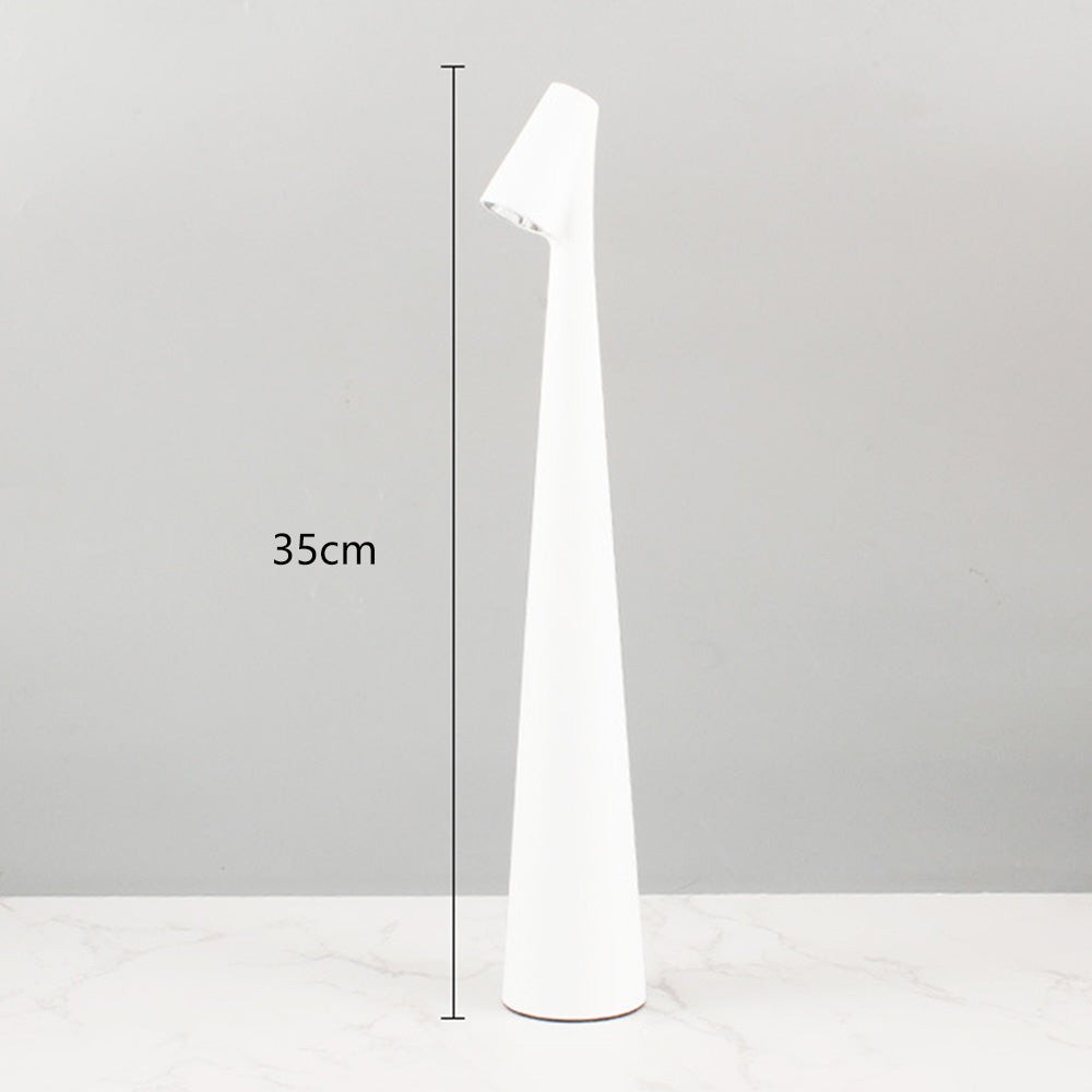 Portable Cordless LED Table Lamp Rechargeable with 3 Adjustable Brightness Levels Modes White