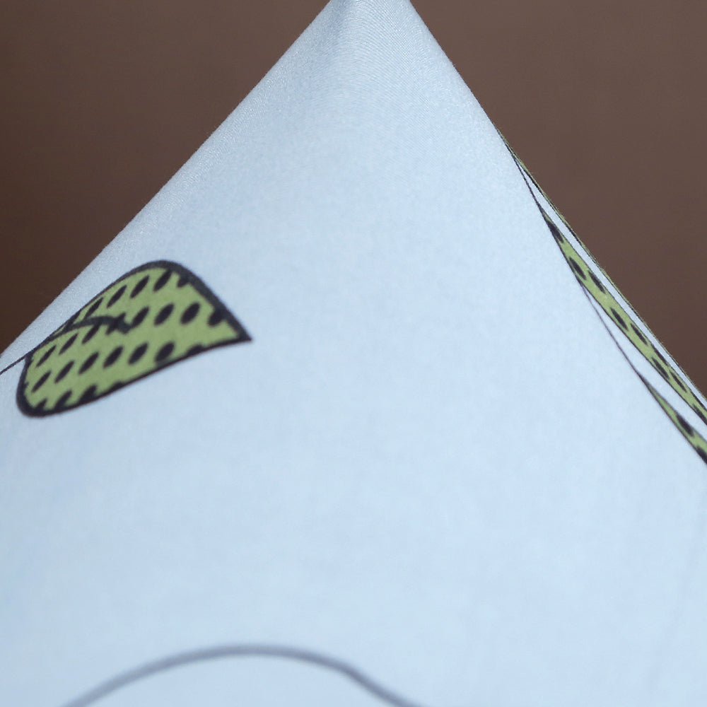 Printed Ergonomic Office Computer Game Chair Slipcovers Stretchy Seat Chair Covers -Blue