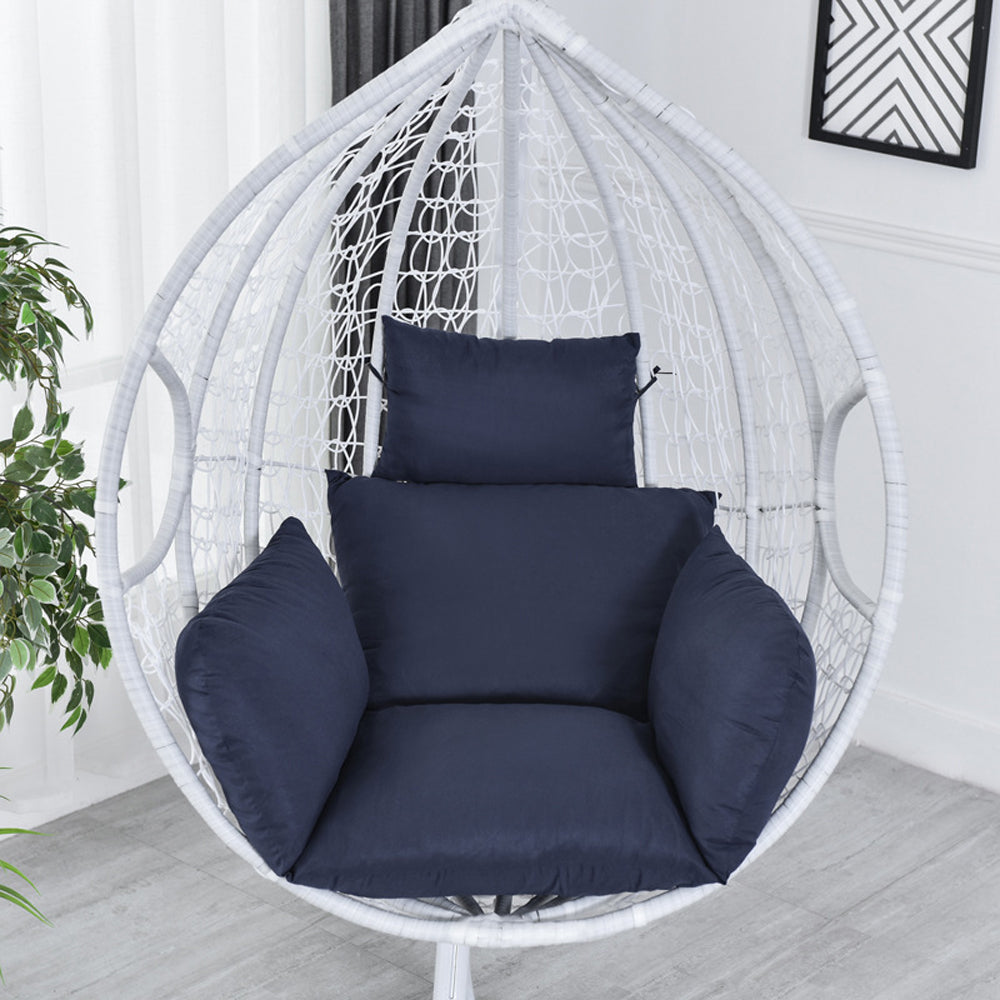 Hanging Swing Chair Cushion Egg Chair Pad Outdoor Garden Home Decor Blue