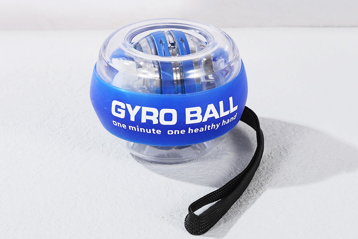 6 Color LED Gyroscope Wrist Exercise Ball Strength Trainer Muscle Training-Blue