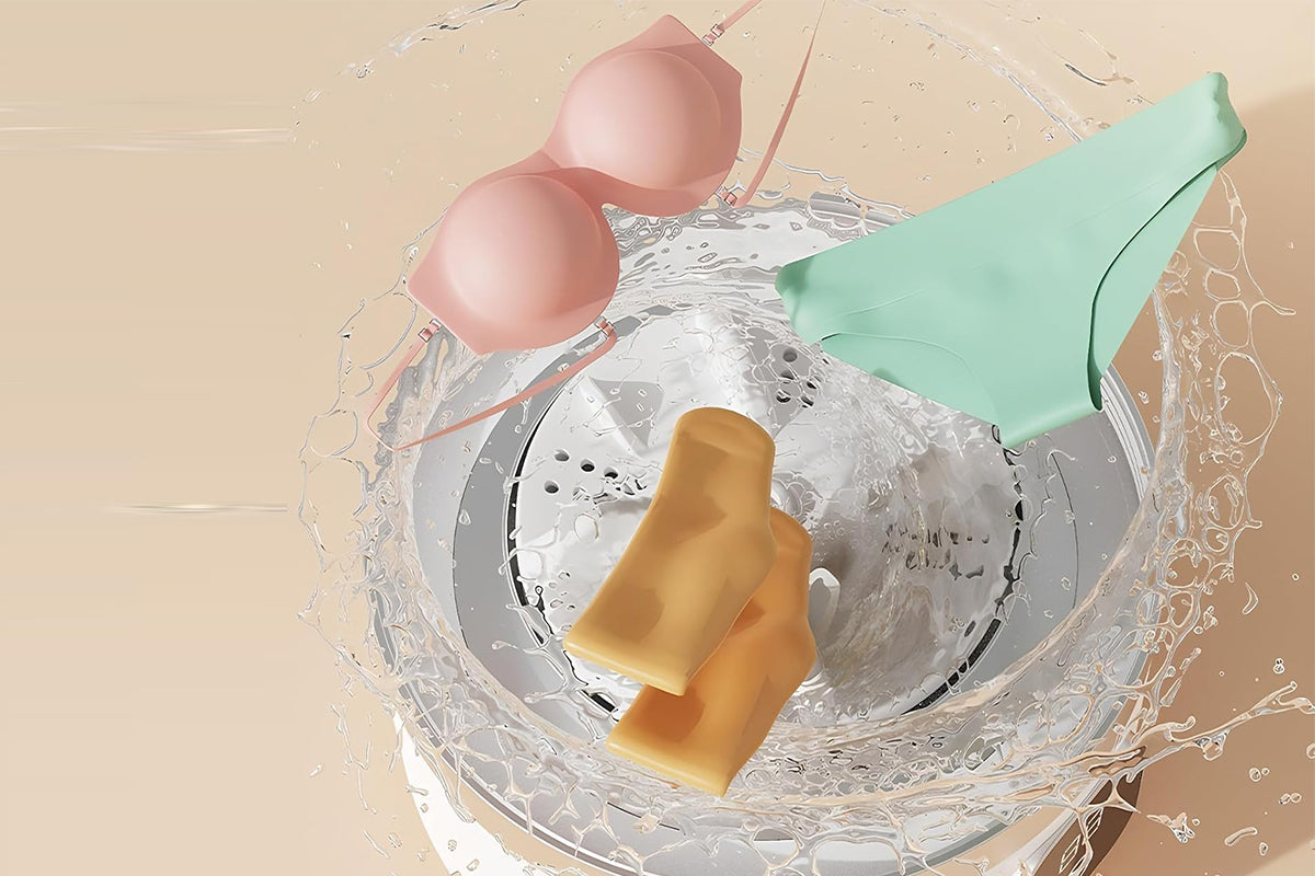 1L Underwear Washing Machine Mini Washer for Apartment Dorm RV Travel-Pink