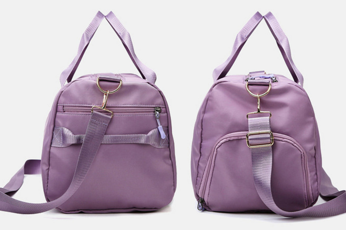 Sports Duffel Bag for Gym with Wet Pocket Shoe Compartment-PurPle