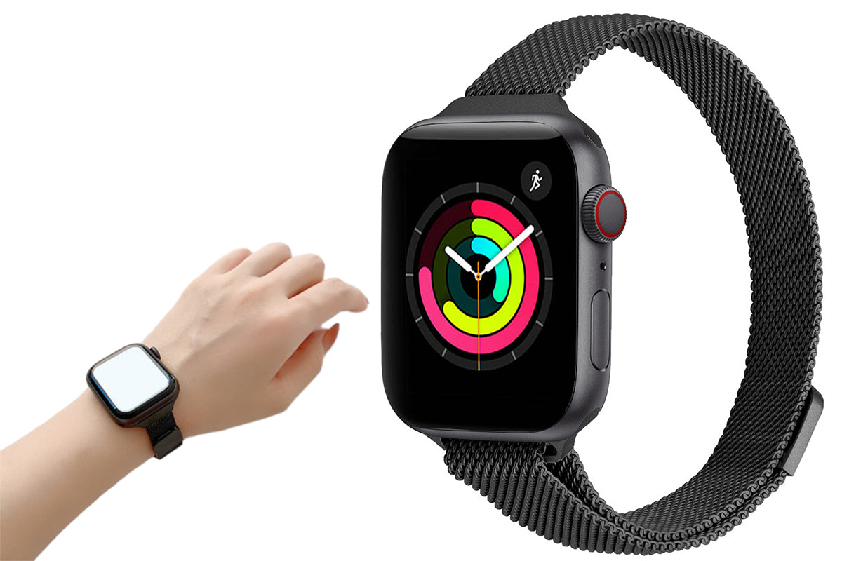 Apple IWatch Milanese Loop For 38 40 41 42 44 45 49MM-Black