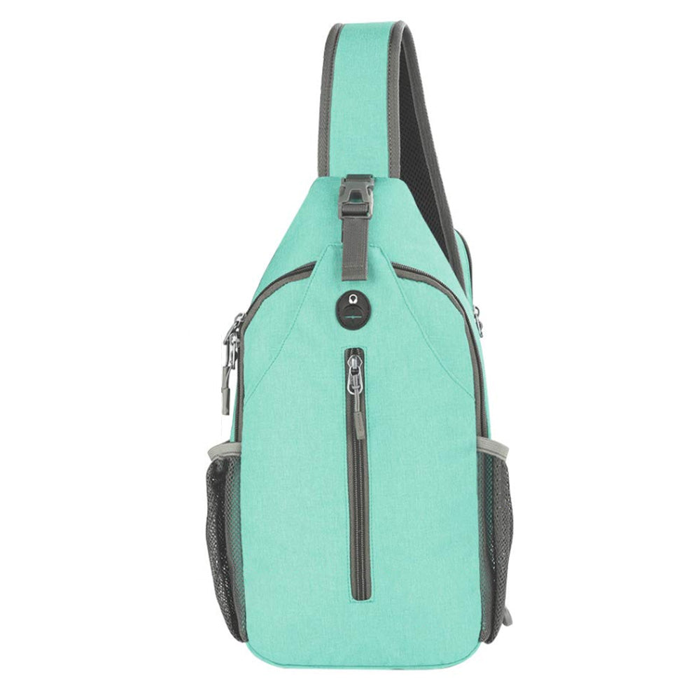 Water-Resistant Crossbody Bag Travel Sling Shoulder Bag with Multiple Compartments Headphone Port (Copy) (Copy)