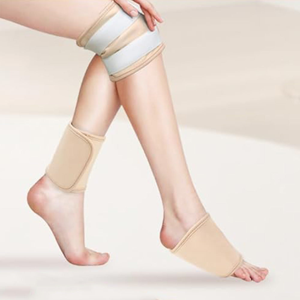 9PCS Reusable Castor Oil Pack Set ââ‚?Organic Cotton for Neck  Waist & More Beige