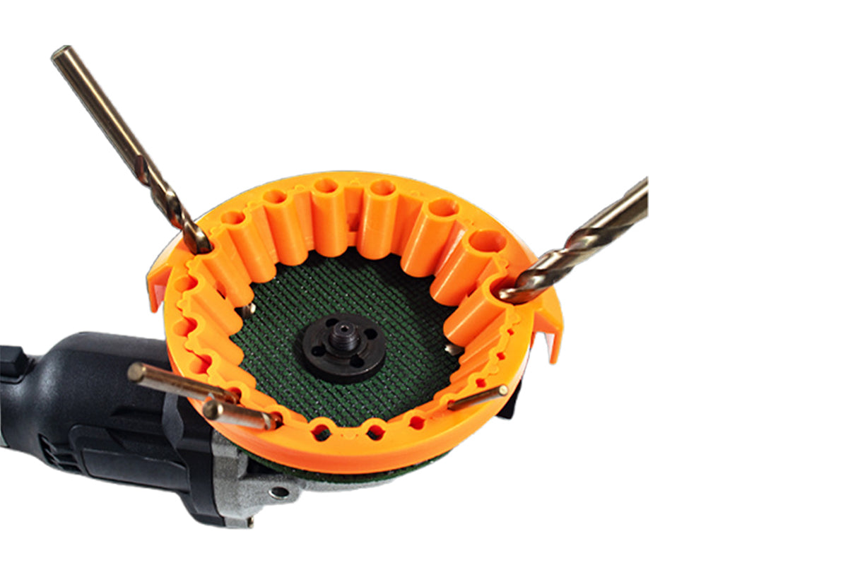 Drill Bit Sharpener Angle Grinder Drill Bit Sharpener for DIY and Professionals -12-Hole Green and 20-Hole Orange