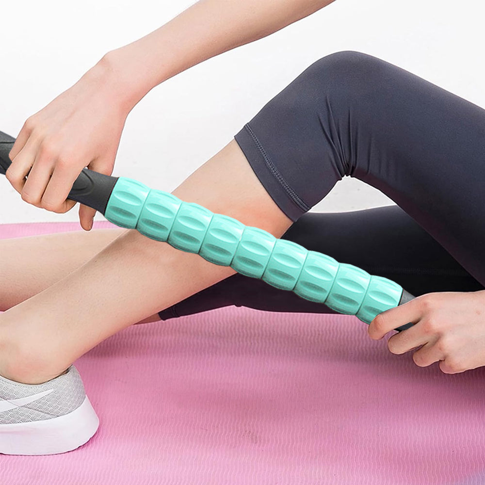 Portable Massage Roller Stick Exercise Gym Equipment Green