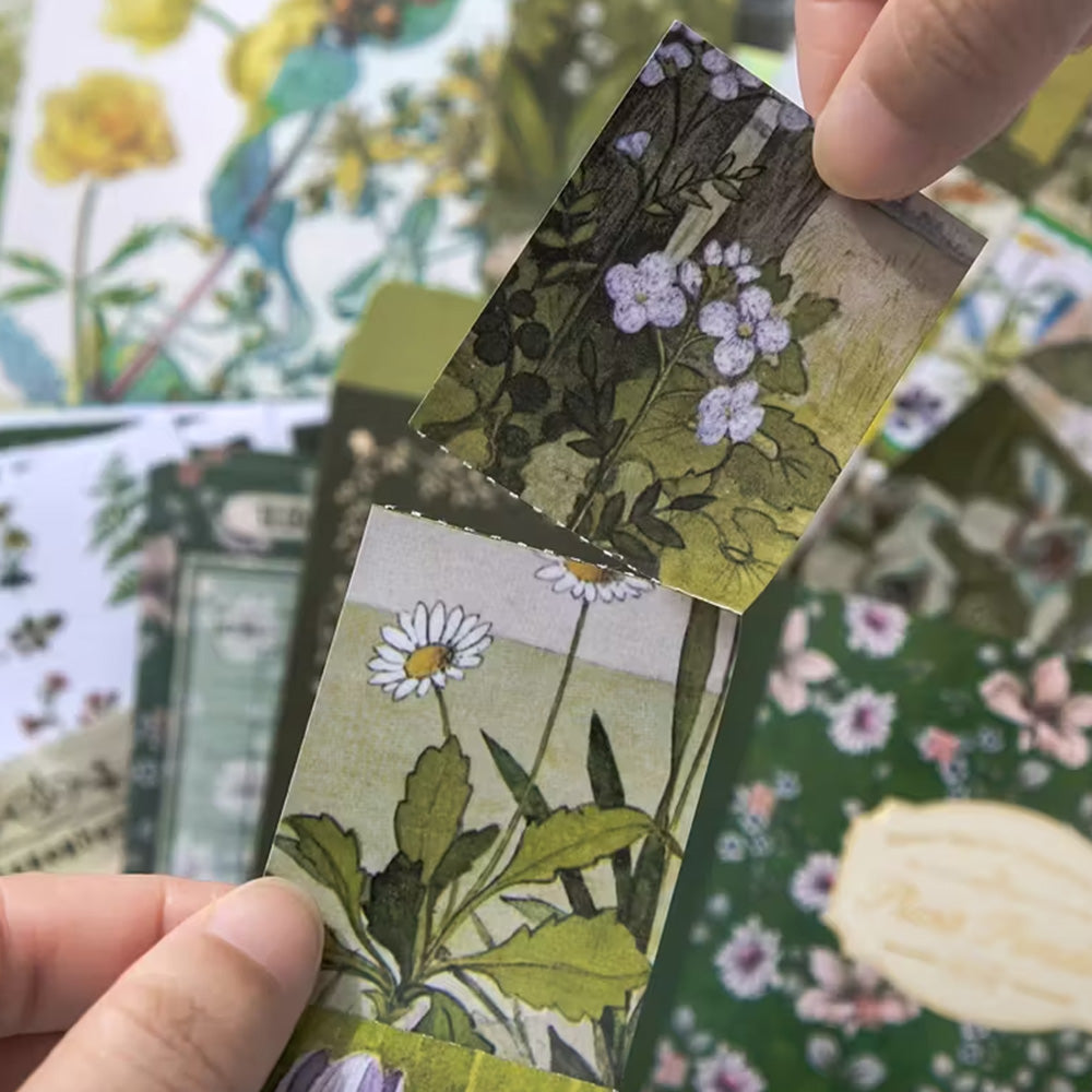 2Pcs Scrapbook Kit Bullet Junk Journal Kit with Scrapbooking Supply-Botanical