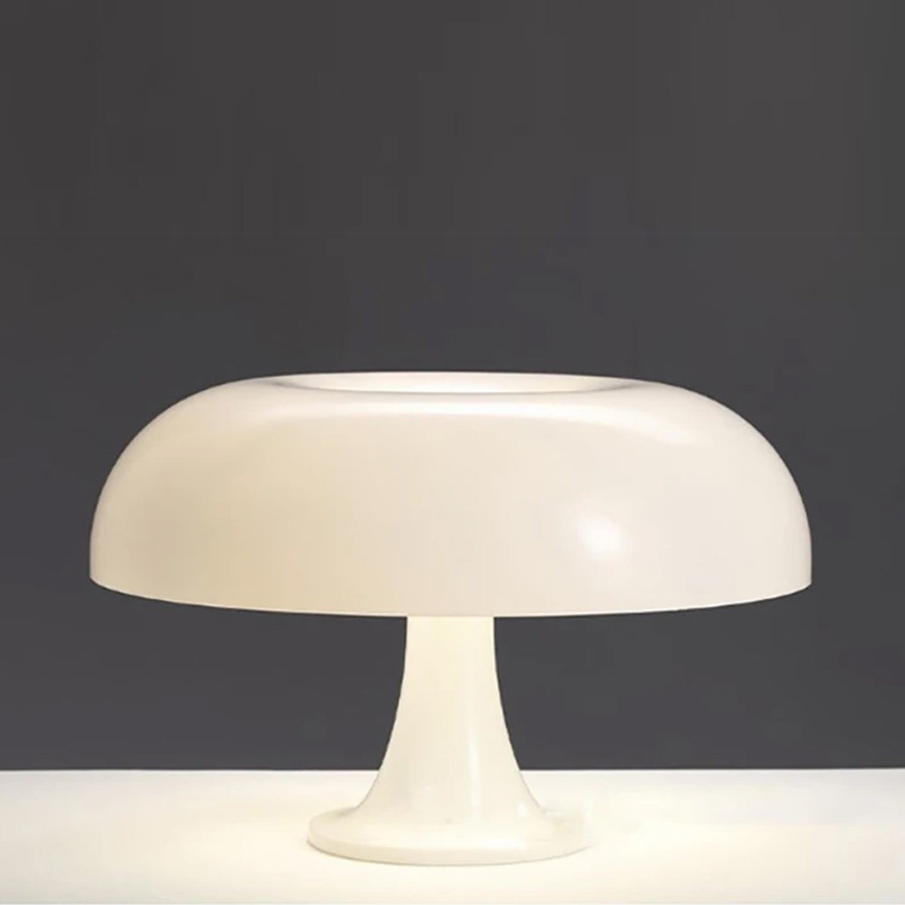 Retro LED Mushroom Table Lamp Dimmable Desk Lamp Hotel Bedroom Decoration Beige