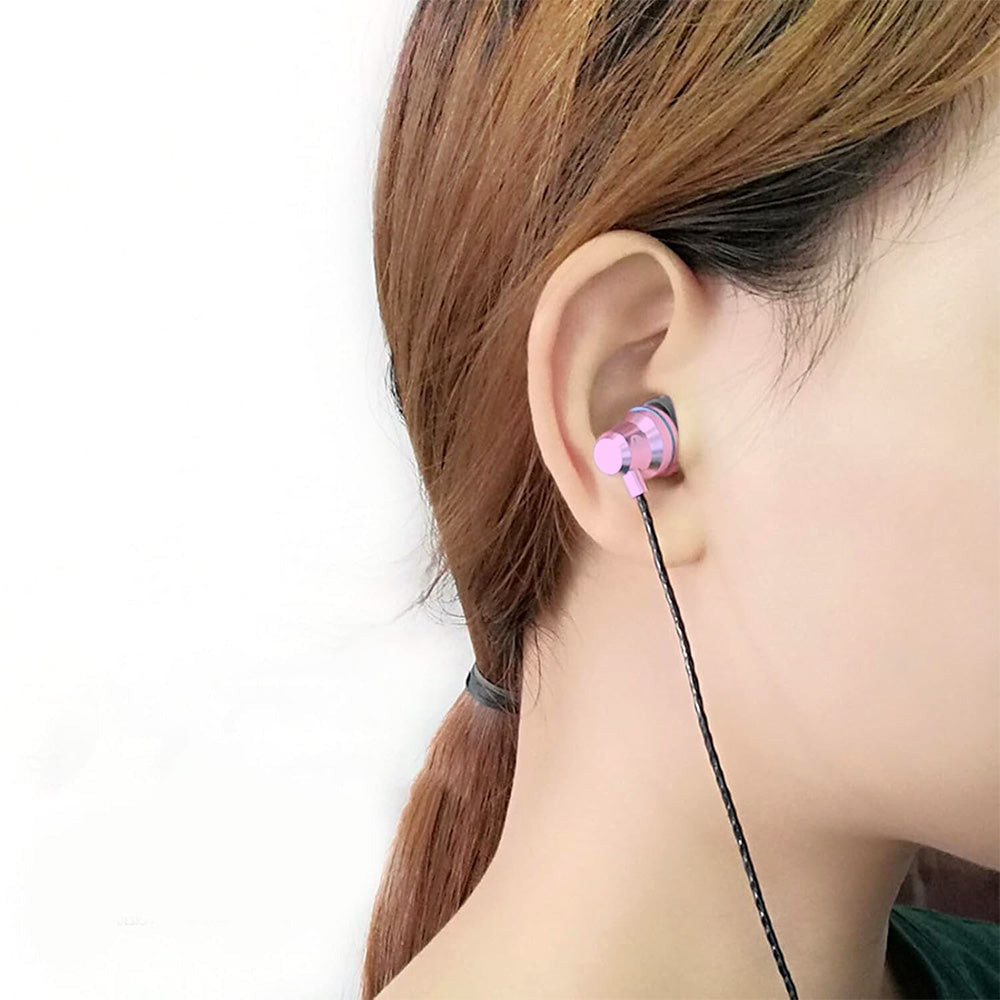 USB-C Over-Ear Hook Headphones for iPhone 16/15 Pro Max & Galaxy S25 Rose Gold