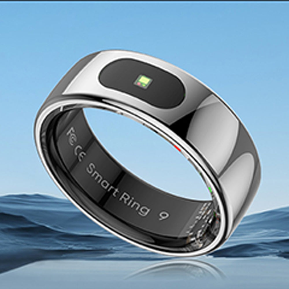 Smart Ring Health Tracker Ring with Touch Control - Silver