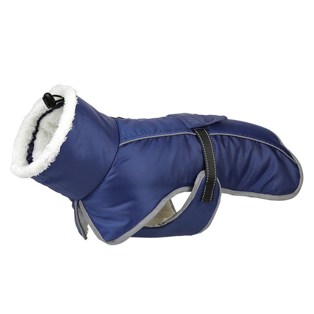 Winter Dog Coat Water Repellent Jacket for Small and Large Breeds Navy