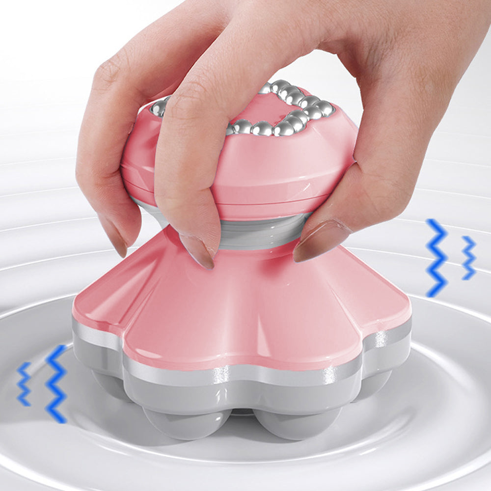 Portable Electric Vibration Massager Hand Held Body Back Massager Pink