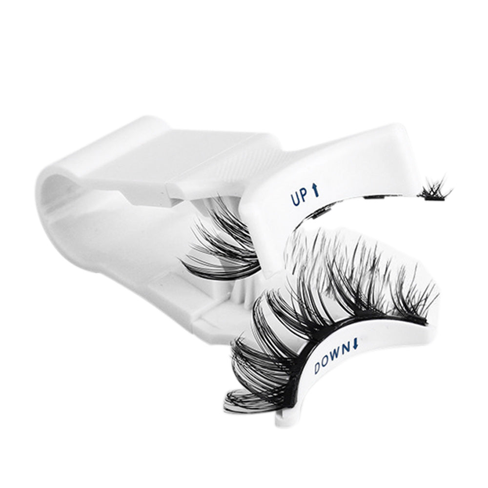 Pair of Reusable Clip-On Natural Look Eyelashes Glue-Free Fake Lashes Style 1
