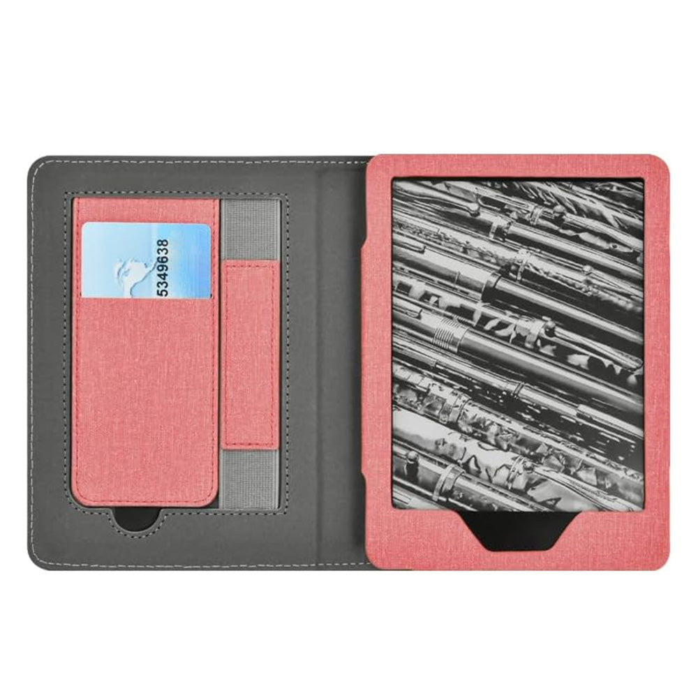 Case for 7-Inch Kindle Full Protection Cover with Auto Sleep/Wake Foldable Stand for Kindle Paperwhite 12th Gen 2024 Released Pink