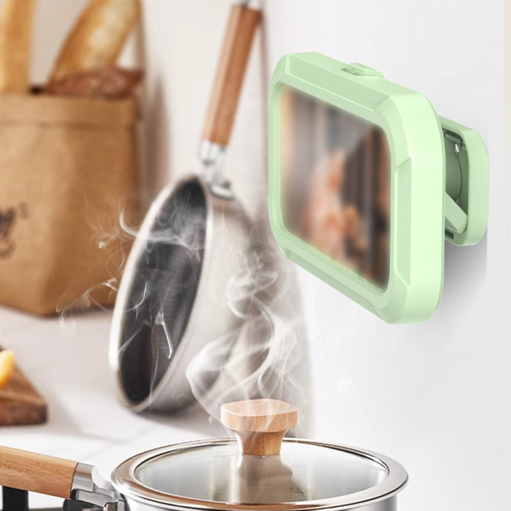 Telescopic Touchable Shower Phone Case Waterproof Shower Phone Holder Anti-Fog Phone Mount Box Green