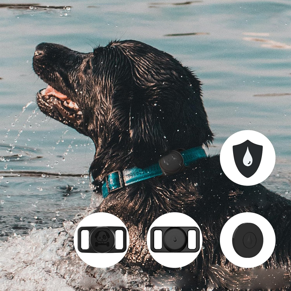 For Apple AirTag Case Silicone Airtag Protective Cover Air Tag Holder Black