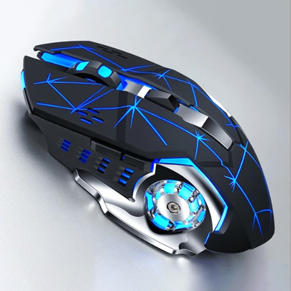 Dual Modes Wireless Mouse 2.4Ghz/Bluetooth RGB Backlit Rechargeable Gaming Mouse Style 2