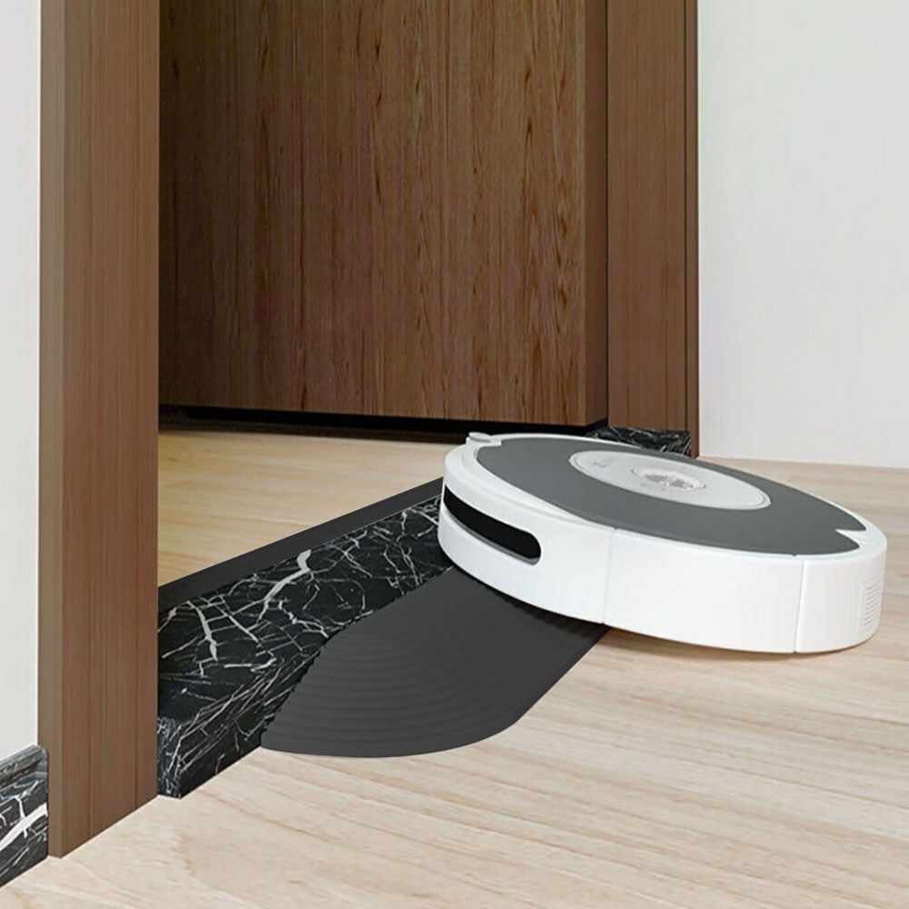 4Pcs Kit Threshold Bars Step Ramp Compatible with Ecovacs/Xiaomi/Cloud Whale Robot Vacuum Cleaner Black