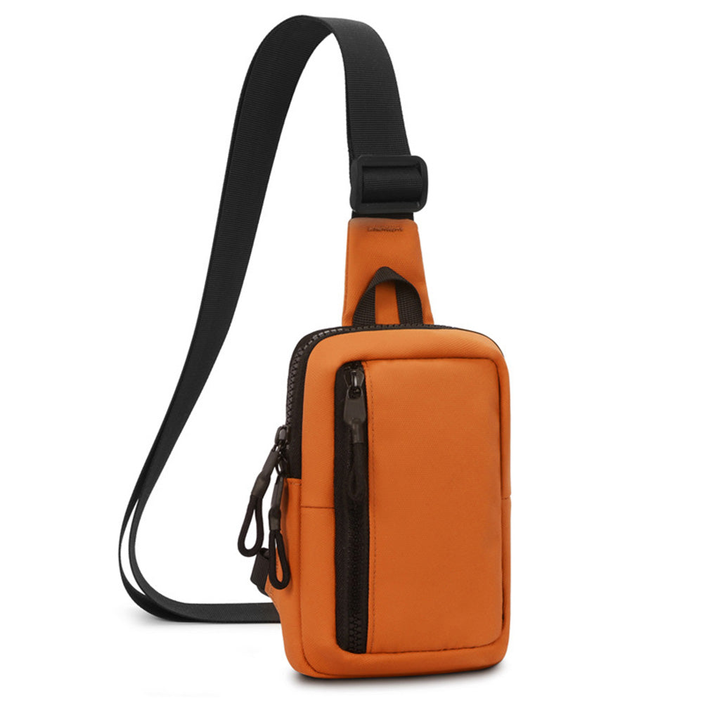 Small Crossbody Bag for Men Women Mini Sling Bag Travel Running Phone Daypack Orange