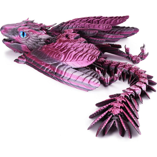 3D Printed Wyvern Dragon Flexible Articulated Dragon Toy Desktop Decor Style 5