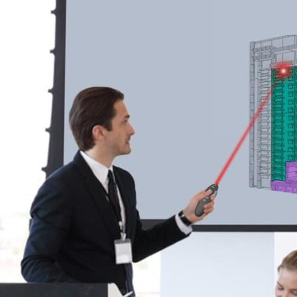 Wireless Laser Presentation Clicker Pointer USB PPT Flip Pen Remote Control for Teacher Lecturer Professor Scholar