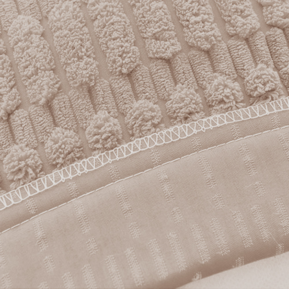 2Pcs Set Throw Pillow Covers Neutral Decorative Pillowcase for Couch Bed Sofa Light Brown