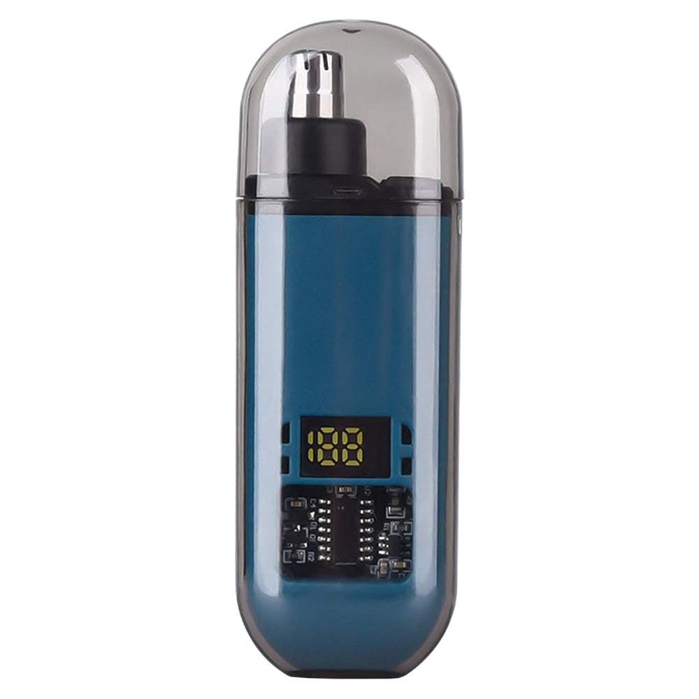 Portable Electric Nose Hair Trimmer Rechargeable Ear Nose Hair Trimmer for Men Women Blue