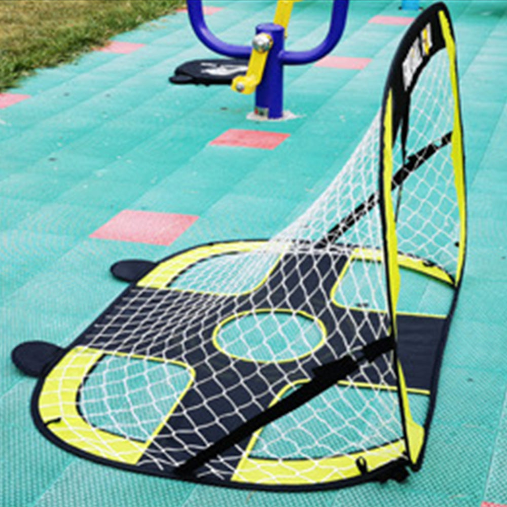 Kids Pop Up Soccer Goal Net Portable Soccer Training Net Kit for Backyard Green