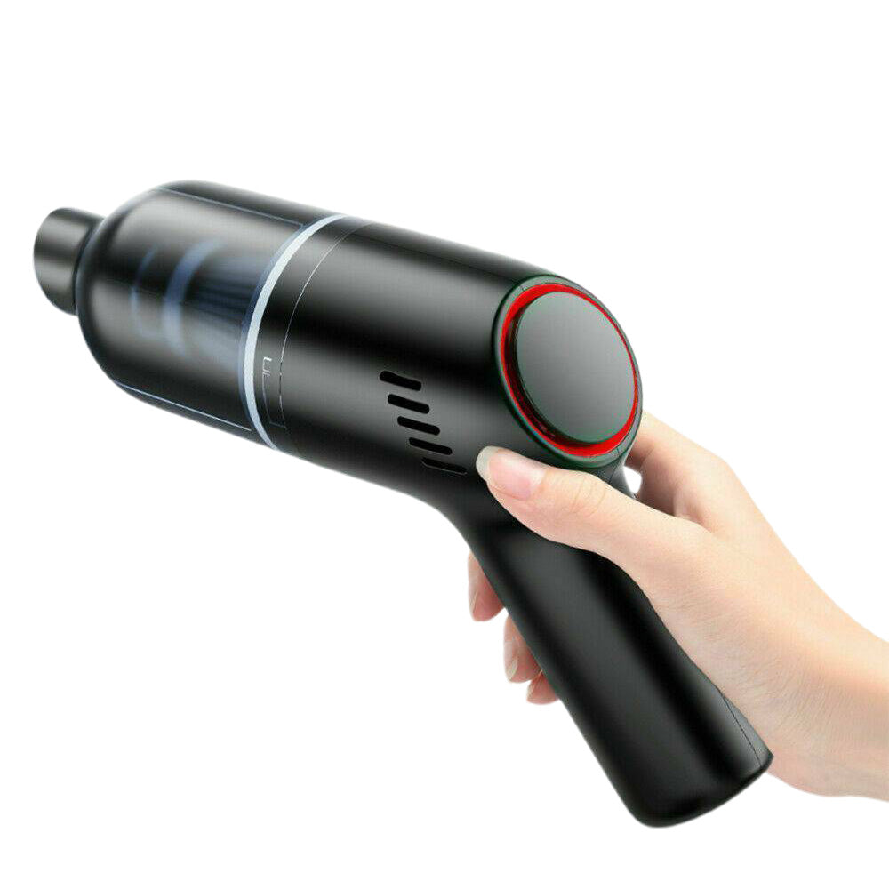 9000Pa Cordless Handheld Car Vacuum Lightweight Cleaner Rechargeable Portable Duster Black