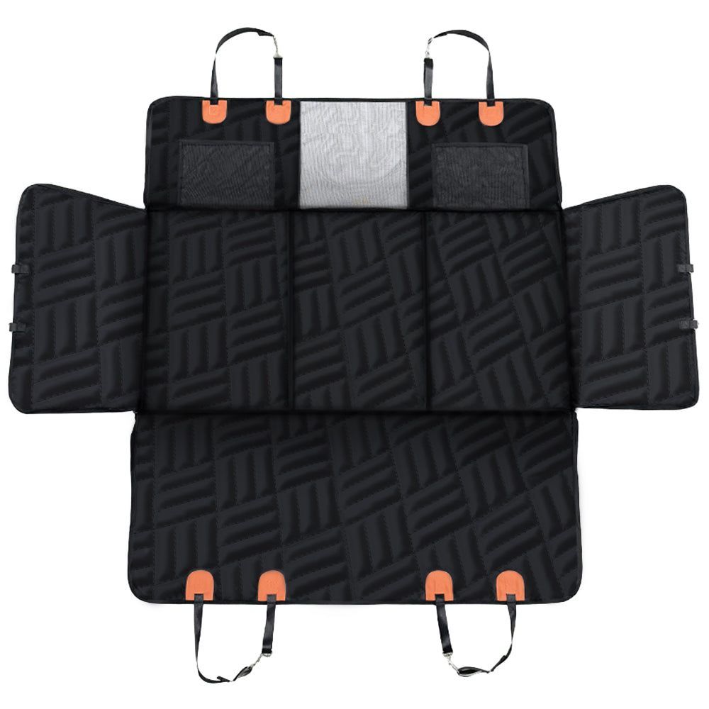 Large Back Seat Extender for Pets Water-Resistant Hard Bottom Dog Car Seat Cover