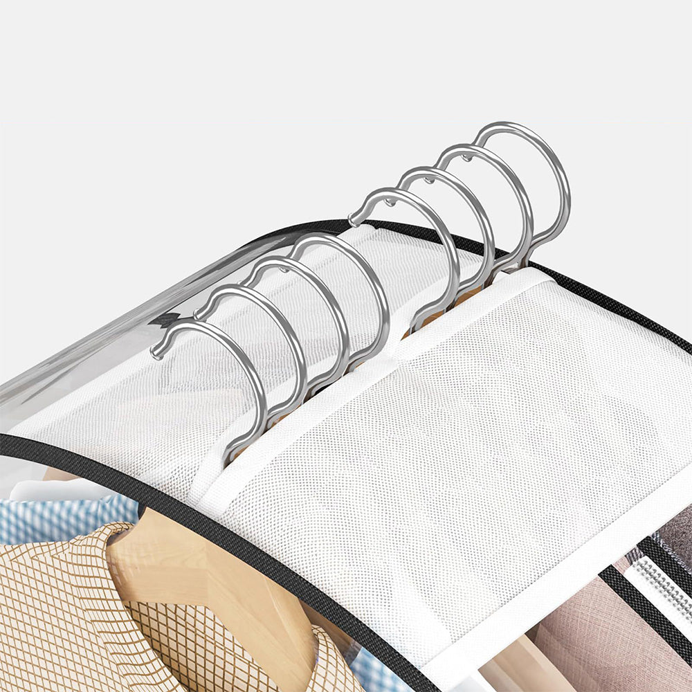 3Pcs Set Transparent Garment Bags Dustproof Hanging Suit Bags for Closet Storage