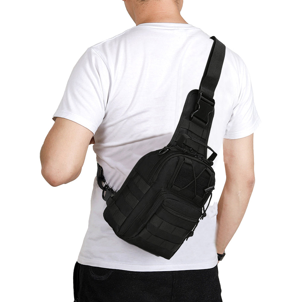 Men Tactical Chest Bag Pack Sling Messenger Shoulder Bag Sport Bag Style 1