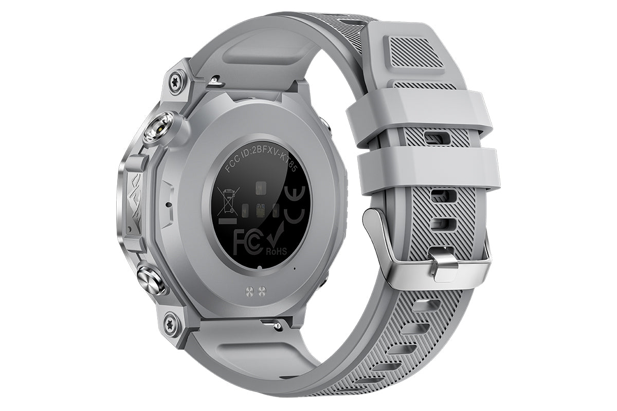 Smart Watch with Flashlight Fitness Tracker with Bluetooth Calls 100+Sports Modes -Silver