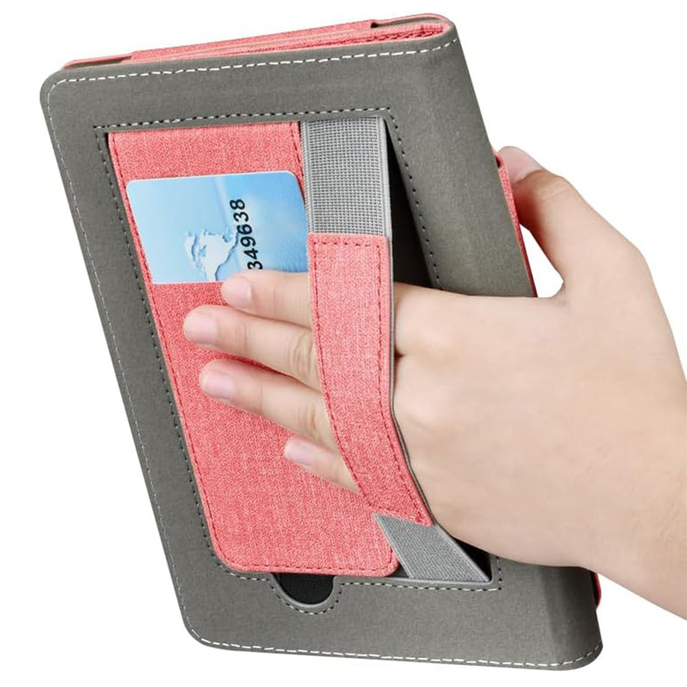 Case for 7-Inch Kindle Full Protection Cover with Auto Sleep/Wake Foldable Stand for Kindle Paperwhite 12th Gen 2024 Released Pink