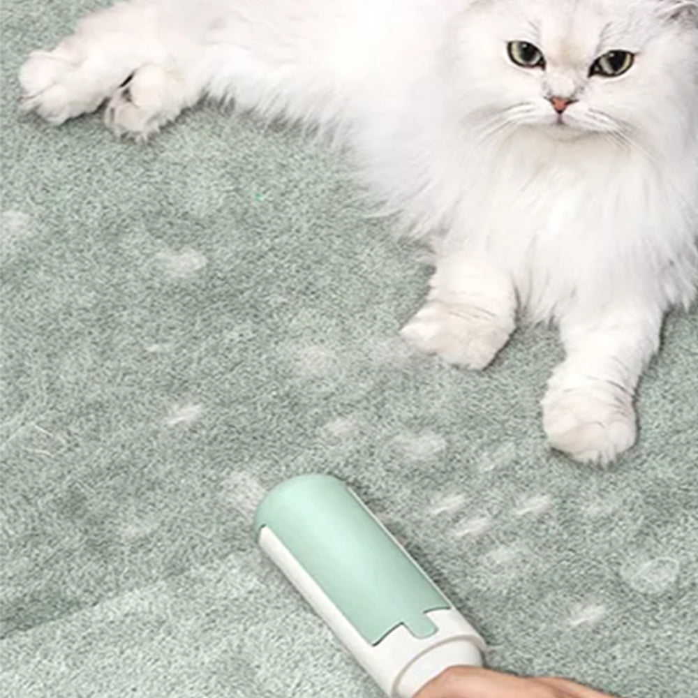 Pet Hair Remover Roller Reusable Pet Fur Remover for Couch Car Seat Carpet Bedding Clothing White