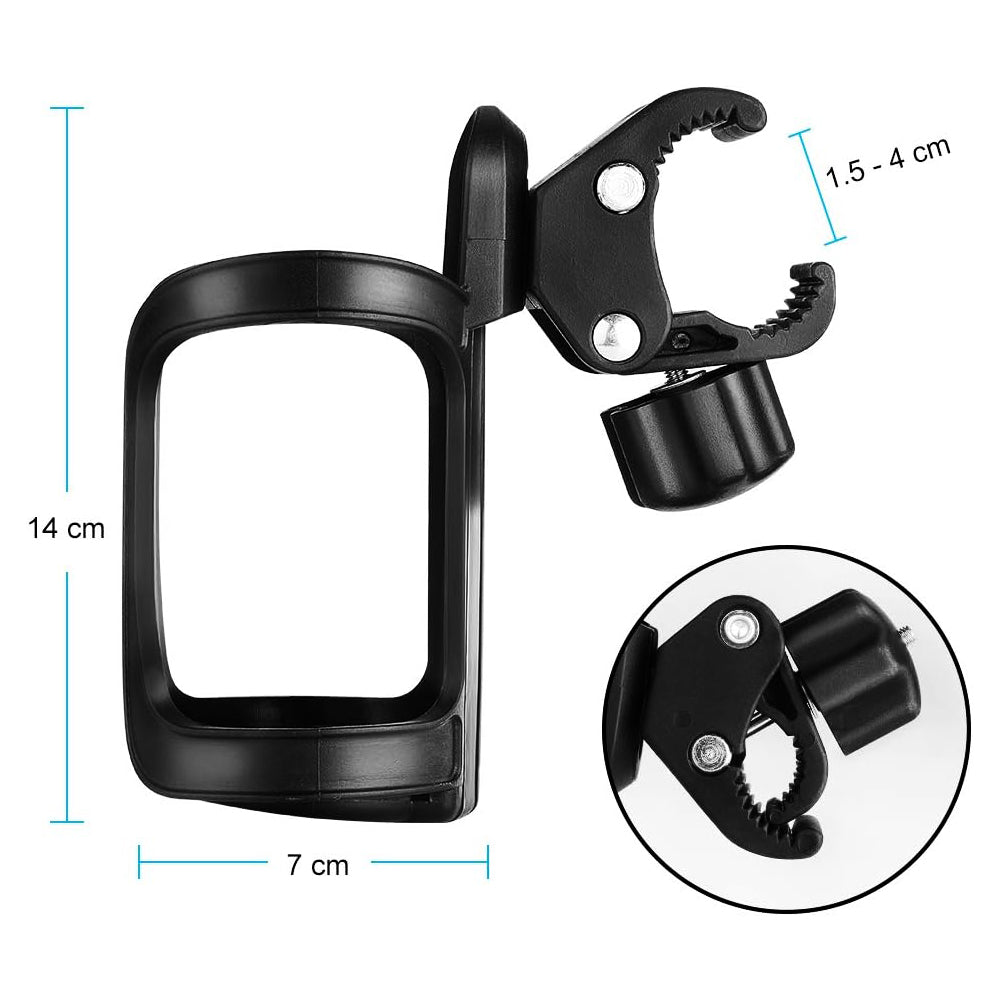 2Pcs Bike Water Bottle Holder Quick Release Cup Holder for Handlebar Seatpost-Knob Handle