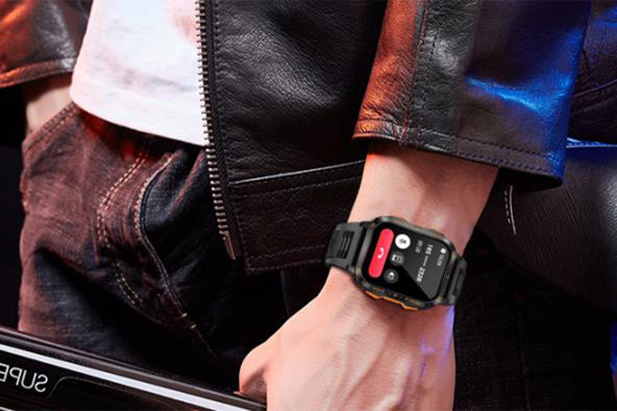 Smartwatches with 100 Sports Modes Voice Assistant Bluetooth Call Music for iPhone-Orange