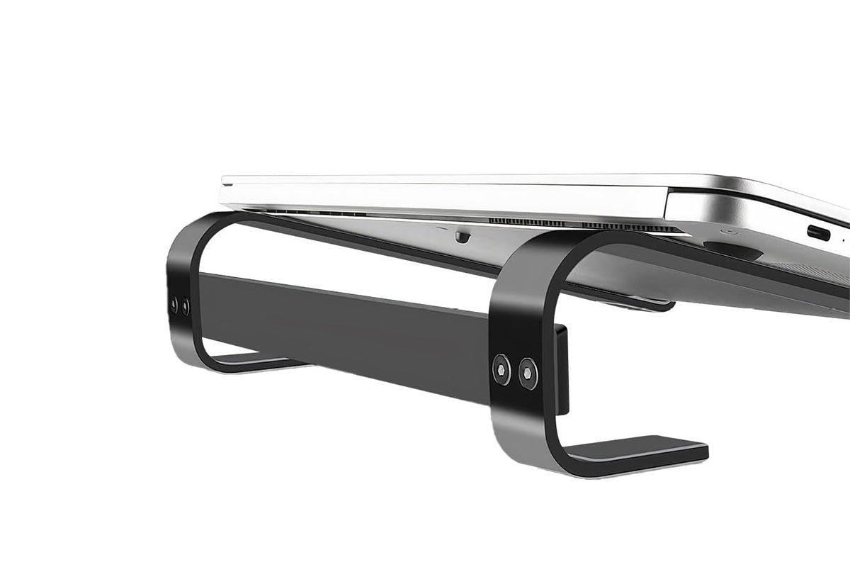 Laptop Stand Foldable Portable Desktop Holder Compatible with 10-18 inch MacBook-Black