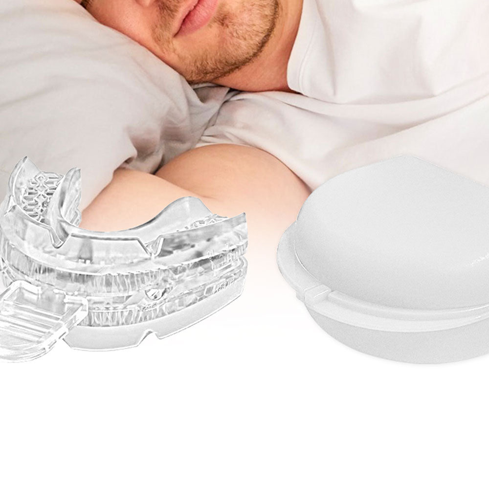 Adjustable Anti-Snore Mouthpiece Stop Teeth Grinding Mouth Guard Sleeping Aid Transparent