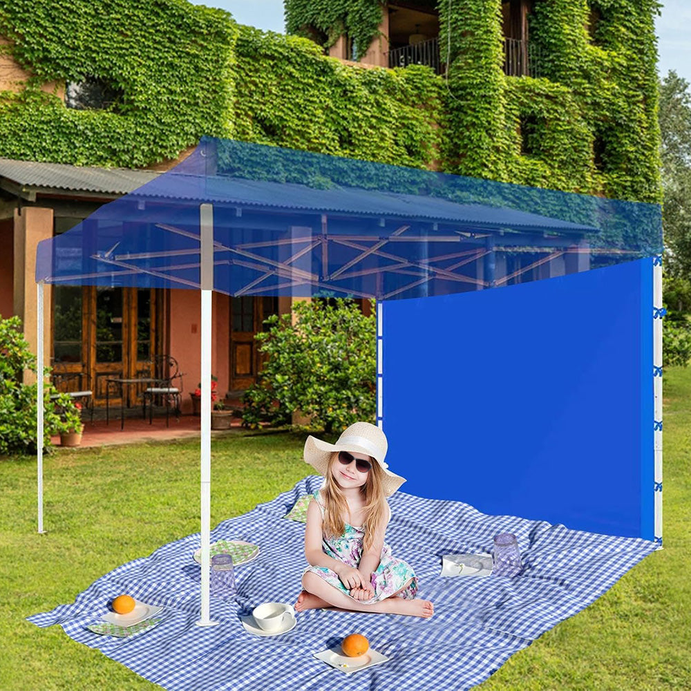 Instant Canopy Tent Sidewalls Portable Canopy with Side Panels for Camping Blue