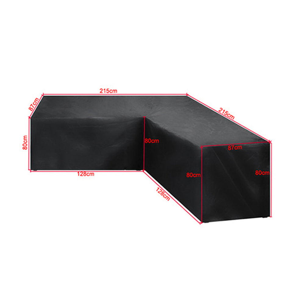 Waterproof L-Shape Outdoor Furniture Cover for Sectional Lounge Sets-Style 1