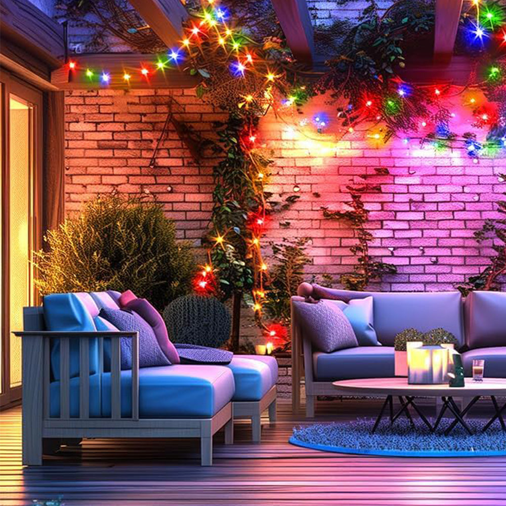 Solar String Lights ¨C Outdoor Waterproof Fairy Lights for Patio and Balcony Multicolor