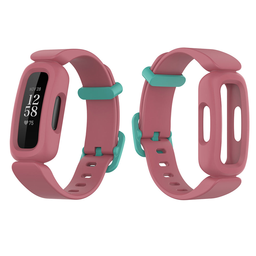 2Pcs For Fitbit Ace 3 Replacement Wristband Kids Silicone Watch Straps Pink