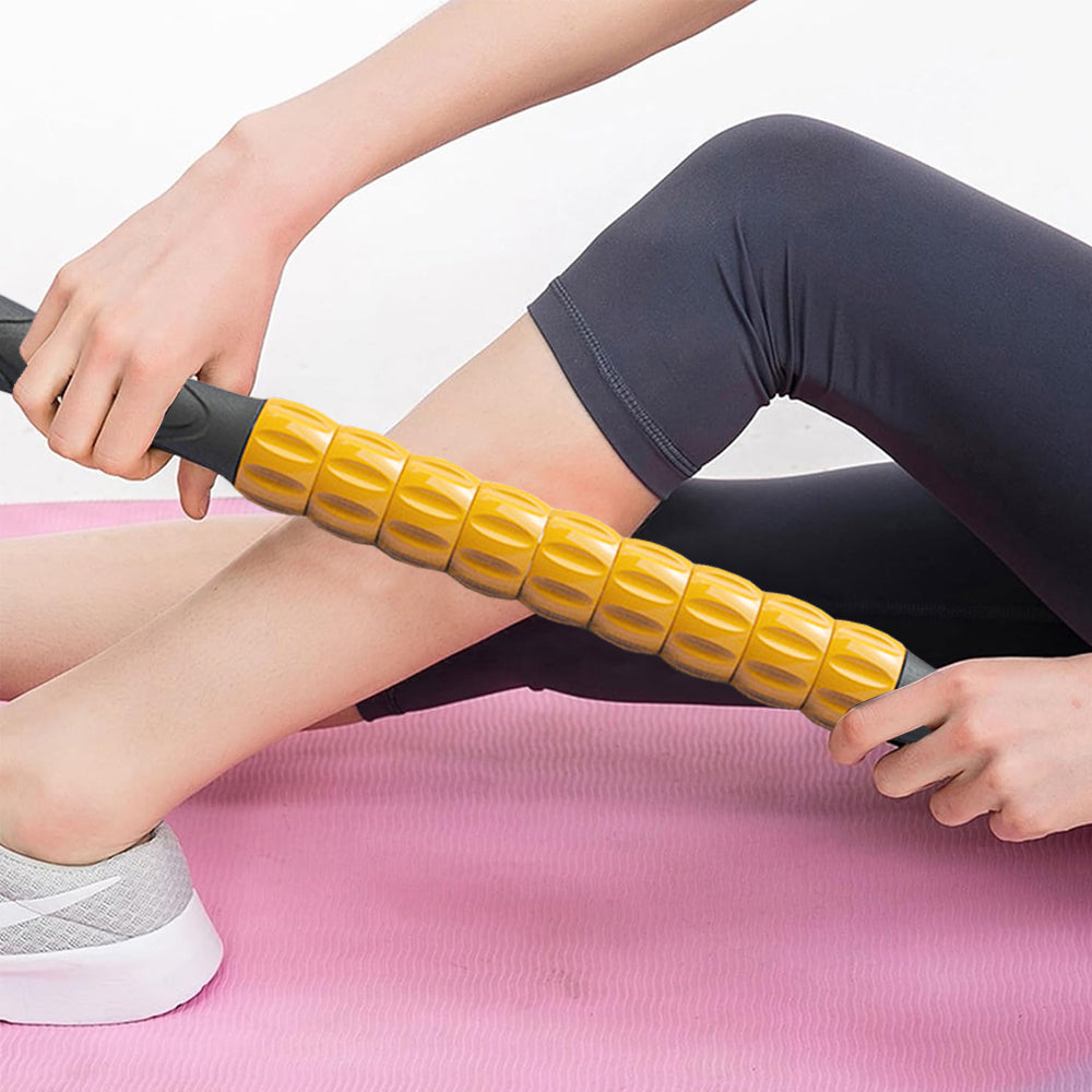 Portable Massage Roller Stick Exercise Gym Equipment Orange