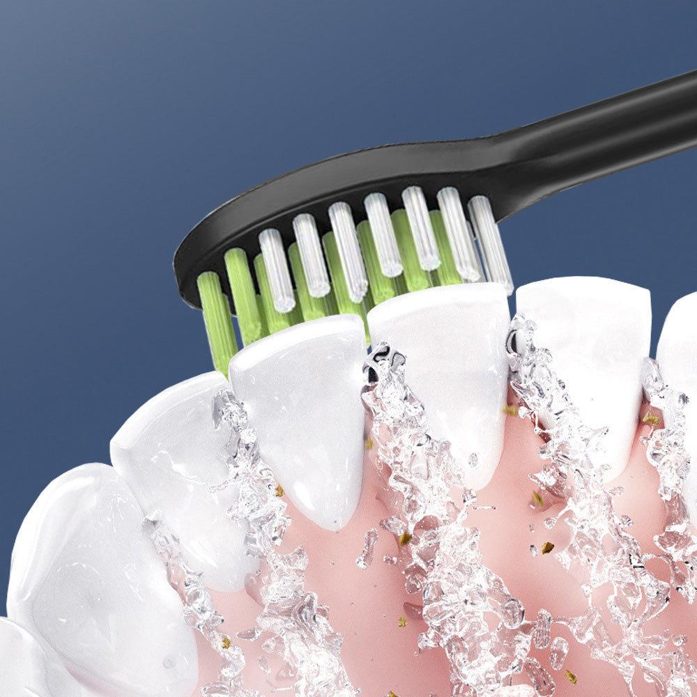 4Pcs Replacement Electric Toothbrush Heads with Dustproof Covers Compatible with Philips HY1100/1200/One Series Black