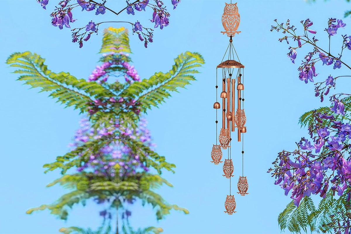 Wind Chime for Outside Patio Garden -Owl