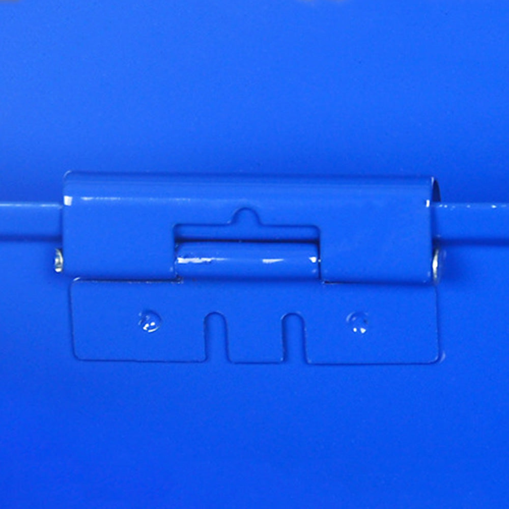 Lockable Cash Box Deposit Petty Cash Money Box with Code Lock Security Safe-Blue