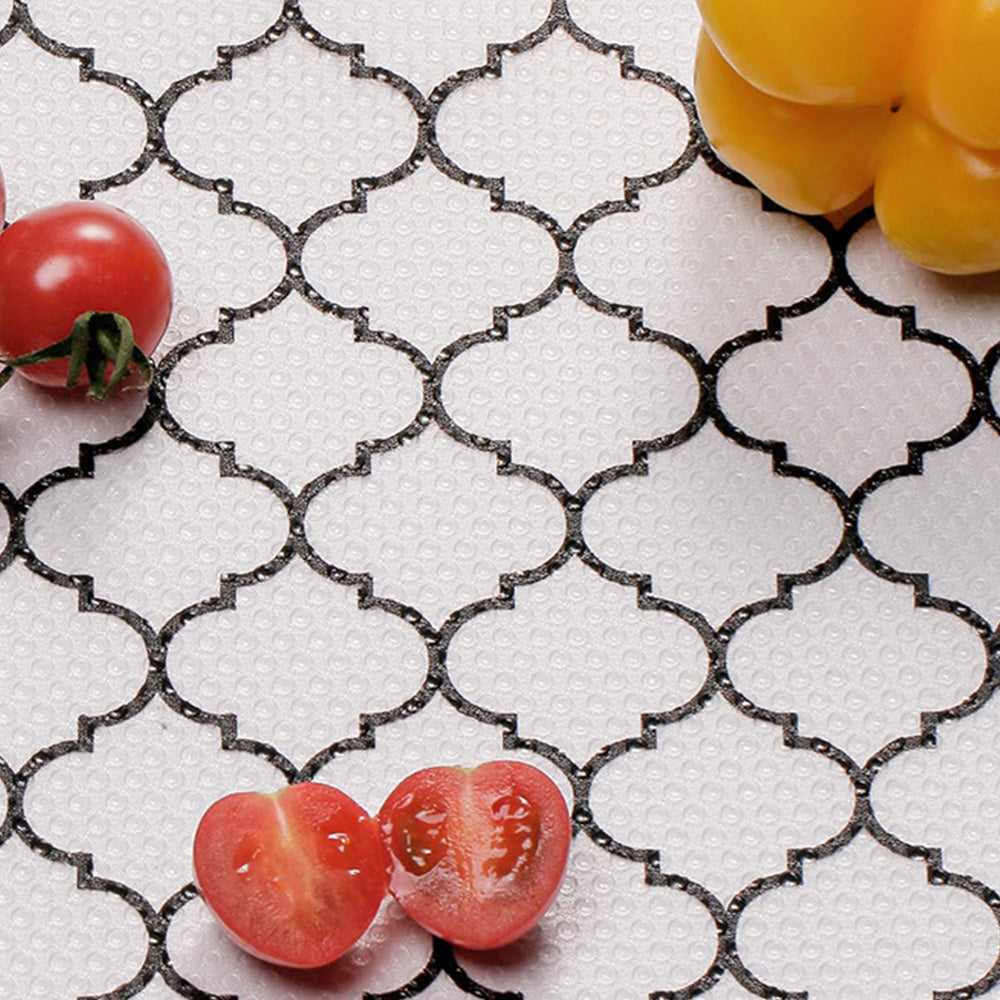 Thick Waterproof Shelf Liner for Kitchen Cabinets Refrigerator & Vanity Drawers Style 2