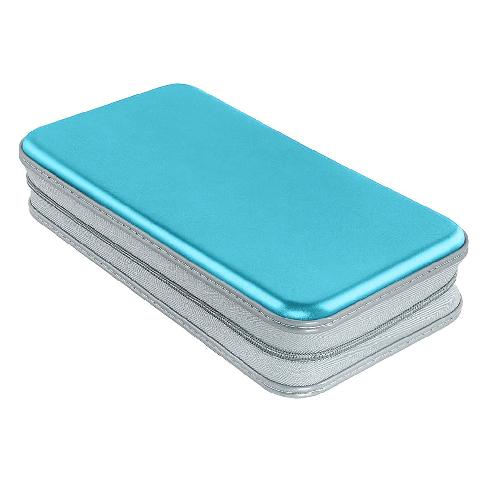 80 Capacity CD Case Holder DVD Disc Storage Binder Wallet for Car Home Office Blue